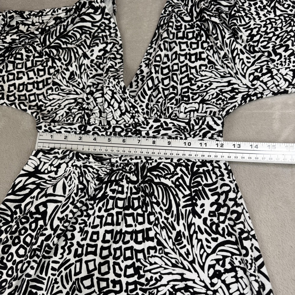 Lilly Pulitzer Parigi Maxi Dress Women S Onyx Home Slice Black White Jersey Boho - Picture 8 of 11